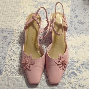 Life Stride Pink Wedge Heels